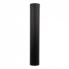 Stainless pipe painted black, length 1 m, diameter 160 mm, thickness 1 mm