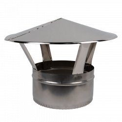 Stainless mushroom, diameter 160 mm, thickness 0.5 mm