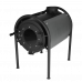 DS Modern heating stove + casing silver